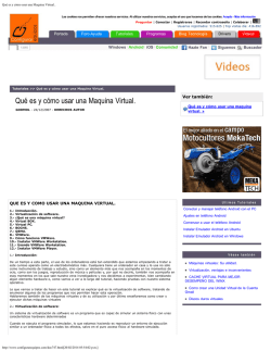 Qué es y cómo usar una Maquina Virtual.. - Unid
