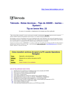 C&oacute;mo transferir archivos de spool a la PC usando - Teknoda tips