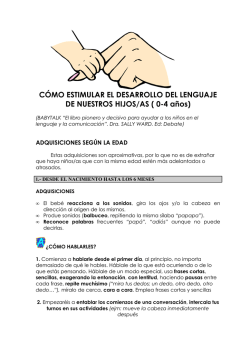 CÓMO ESTIMULAR EL DESARROLLO DEL LENGUAJE DE