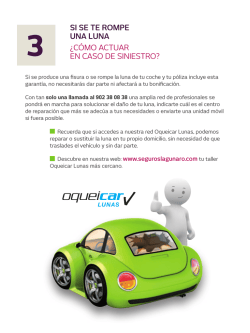 SI SE TE ROMPE UNA LUNA &iquest;C&Oacute;MO ACTUAR EN - Laboral Kutxa