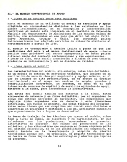 II.- EL MODELo CONVENCIONAL DE APOYO 1.-