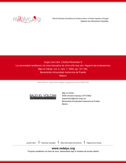Redalyc.La universidad neoliberal y la crisis educativa de c&oacute;mo a&ntilde;o