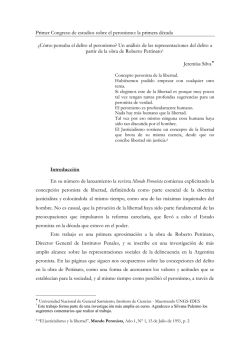 Cómo pensaba el delito el peronismo? - Red de estudios sobre el