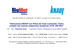 “Soluciones KNAUF con Placa de Yeso Laminado. Cómo - BIG MAT