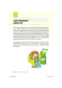 &iquest;ESTOY EMBARAZADA? &iquest;C&Oacute;MO LO S&Eacute;?