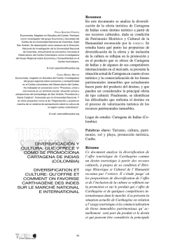 diversiFicaci&oacute;n y cultura: qu&eacute; oFrece y c&oacute;mo se Promociona