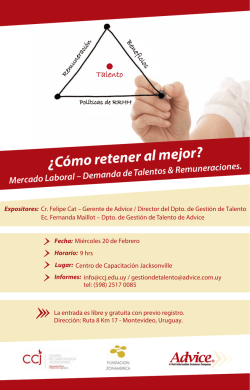 &iquest;C&oacute;mo retener al mejor? - Advice