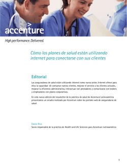 Cómo los planes de salud están utilizando internet para - Accenture