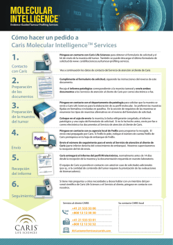 C&oacute;mo hacer un pedido a Caris Molecular IntelligenceTM Services