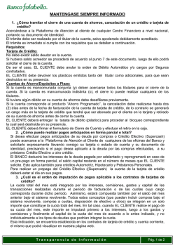 &iquest;C&oacute;mo tramitar el cierre de una cuenta, cr&eacute;dito o - Banco Falabella