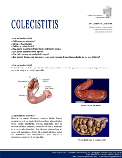 &iquest;Qu&eacute; es la colecistitis? &iquest;Cu&aacute;les son sus s&iacute;ntomas? &iquest;C&oacute;mo se