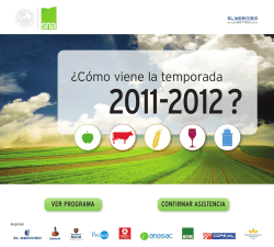 &iquest;C&oacute;mo viene la temporada - Sociedad Nacional de Agricultura