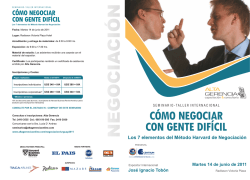 cómo NEGOCIAR CON GENTE DIFICIL