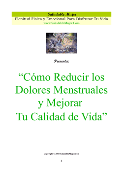 “Cómo Reducir los Dolores Menstruales y - Saludable Mujer