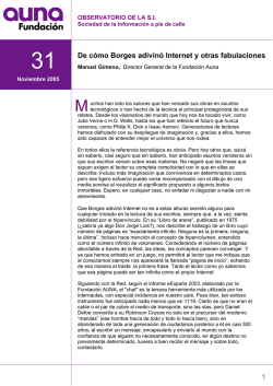 De cómo Borges adivinó Internet y otras fabulaciones - Fundación