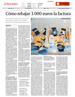 Cómo rebajar 3.000 euros la factura - Consejo General de Colegios