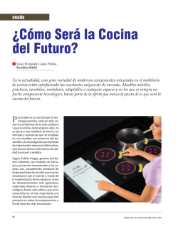 ¿Cómo Será la Cocina del Futuro? - Revista El Mueble y La Madera