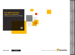 Guía rápida: Cómo hacer negocios con Symantec™ Edición para
