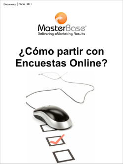 ¿Cómo partir con Encuestas Online? - MasterBase