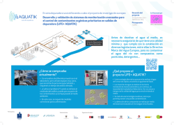 &iquest;Qu&eacute; propone el proyecto LIFE+ AQUATIK? &iquest;C&oacute;mo se comprueba
