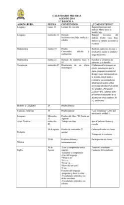 Agosto del 2014 - Colegio Inmaculada Concepci&oacute;n de Colina