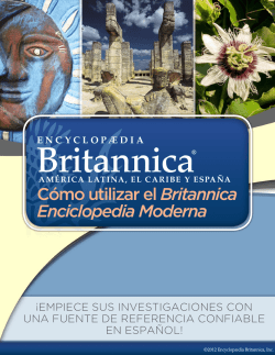 Cómo utilizar el Britannica Enciclopedia Moderna