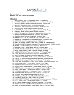 Ley de medios: C&oacute;mo se vot&oacute; en la C&aacute;mara de - LAVOZ.com.ar