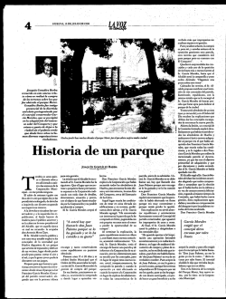 Joaqu&iacute;n Gonz&aacute;lez Barba recuerda en este ameno rela to c&oacute;mo se