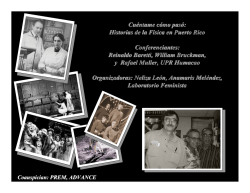 Cu&eacute;ntame c&oacute;mo pas&oacute;: Historias de la F&iacute;sica en Puerto Rico