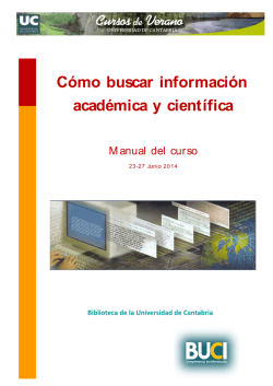 Cómo buscar información académica y científica - BUC