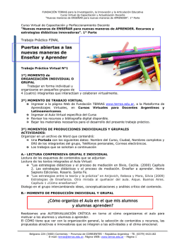 Trabajo Pr&aacute;ctico Virtual N&deg;1 - Fundacion Terras