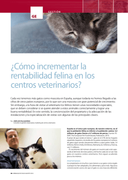 ¿Cómo incrementar la rentabilidad felina en los centros - Acalanthis
