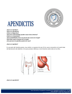 ¿Qué es el apéndice? ¿Qué es la apendicitis? ¿Cómo se