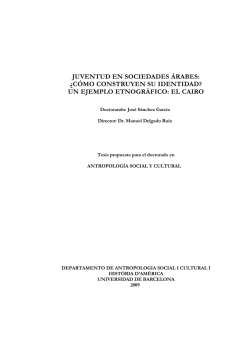 JUVENTUD EN SOCIEDADES ÁRABES: ¿CÓMO - TDX