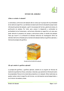 ESTUDIO DEL SUBSUELO &iquest;C&oacute;mo se estudia el - B2Verde