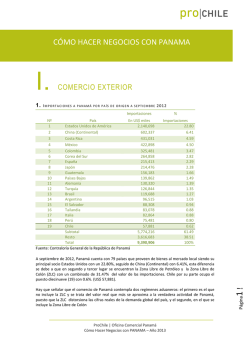 CÓMO HACER NEGOCIOS CON PANAMA - ProChile