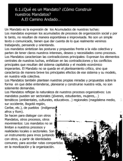 6.1.¿Qué es un Mandato? ¿Cómo Construir
