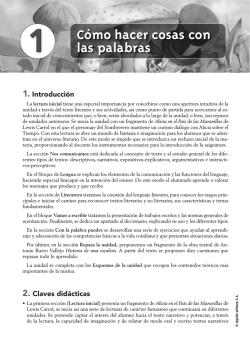 Propuesta Didáctica Unidad 1. Lengua castellana y - Algaida