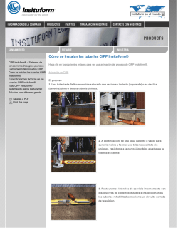 Cómo se instalan las tuberías CIPP Insituform® - Insituform Spain