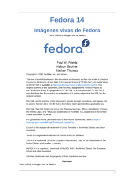 Imágenes vivas de Fedora - Cómo utilizar la imagen viva de Fedora