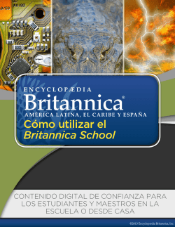 Cómo utilizar el Britannica School
