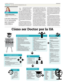 Cómo ser Doctor por la UA EDUA - Universidad de Alicante