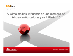 “¿Cómo medir la influencia de una campaña de Display en