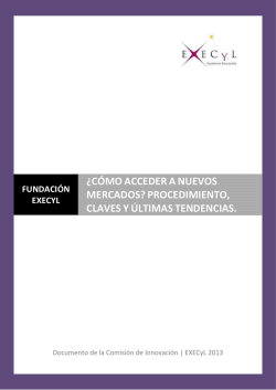 CÓMO ACCEDER A NUEVOS MERCADOS - EXECyL