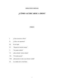 &iquest;C&Oacute;MO ACERCARSE A DIOS?