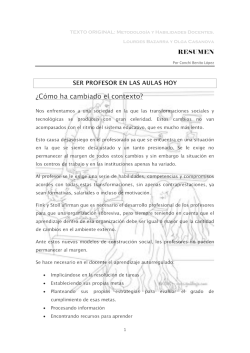 &iquest;C&oacute;mo ha cambiado el contexto? - conchibenito-magisterio