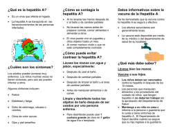 &iquest;Qu&eacute; es la hepatitis A? &iquest;Cu&aacute;les son los s&iacute;ntomas? &iquest;C&oacute;mo se