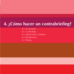 4. &iquest;C&oacute;mo hacer un contrabriefing? - cigcv