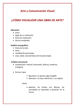 Arte y Comunicación Visual ¿CÓMO VISUALIZAR - Uruguay Educa