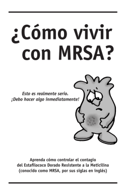 &iquest;C&oacute;mo vivir con MRSA? - Ledge Light Health District